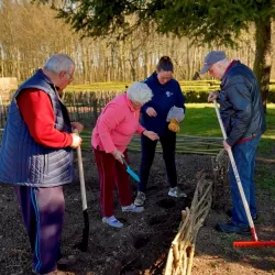 Klienten im Gemeinschaftsgarten Klienten im Gemeinschaftsgarten